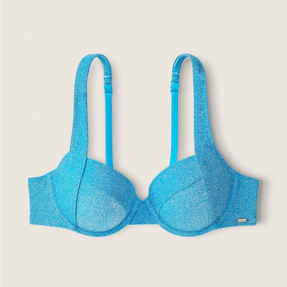Victoria Secret PINK Shimmer Push- Up Bikini Top